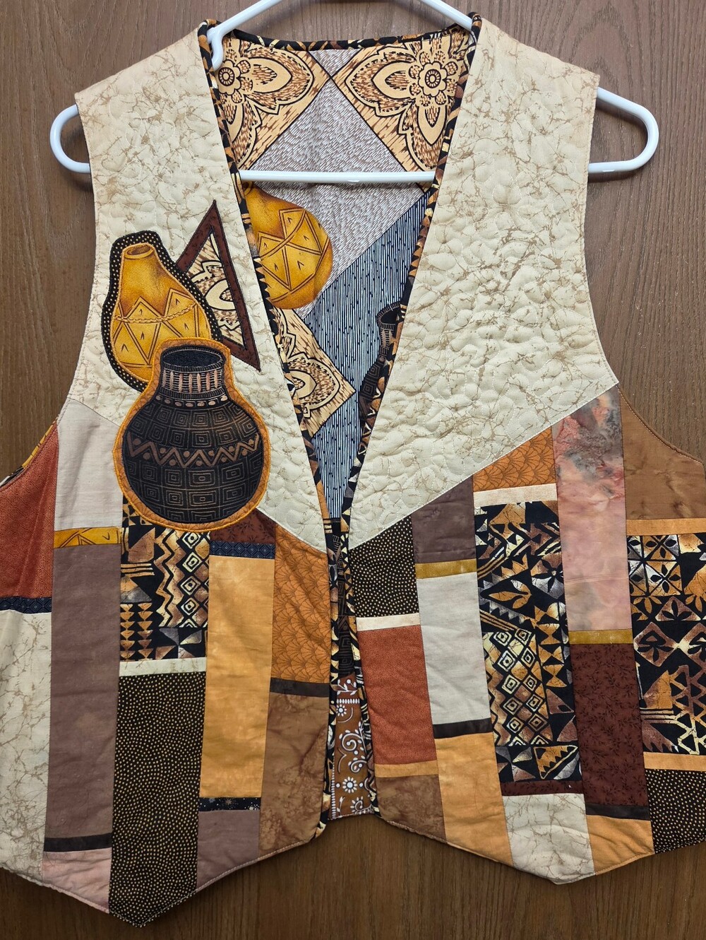 Handcrafted Southwestern Style Patchwork Quilted Vest